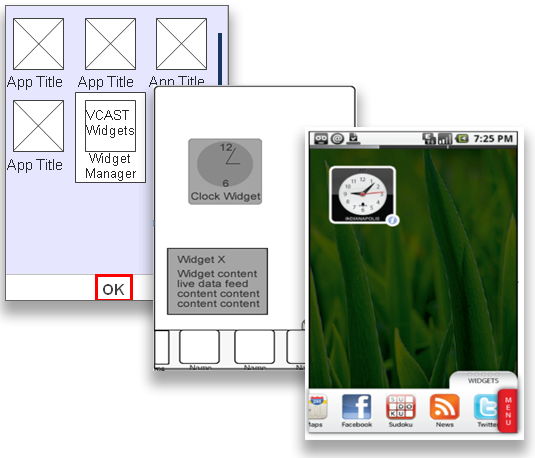 Screenshots of JIL Widgets project